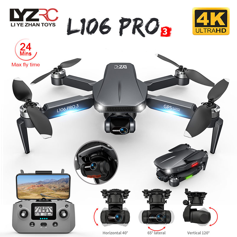 Drone Gimbal 2 Axis - Drone L106 Pro 3 5G WIFI