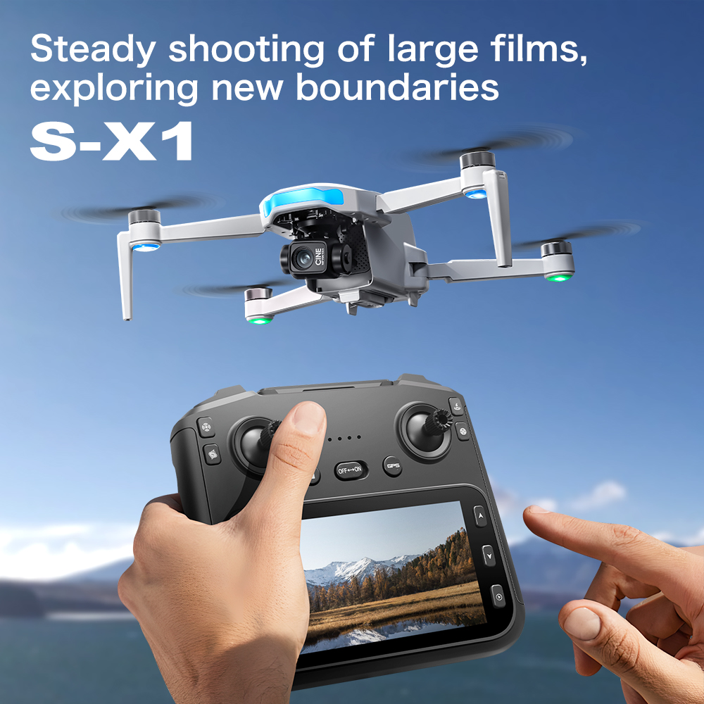 Drone Aérien Pliable S-X1 GPS  - Drone Gimbal 3 Axis avis et prix