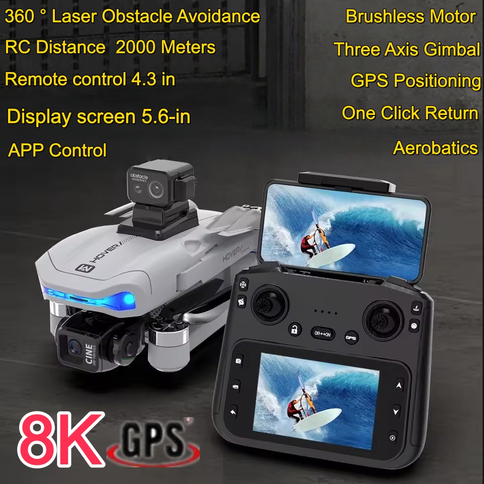 Drone 2KM avec cardan trois ax - Drone Gimbal 3 Axis avis et prix