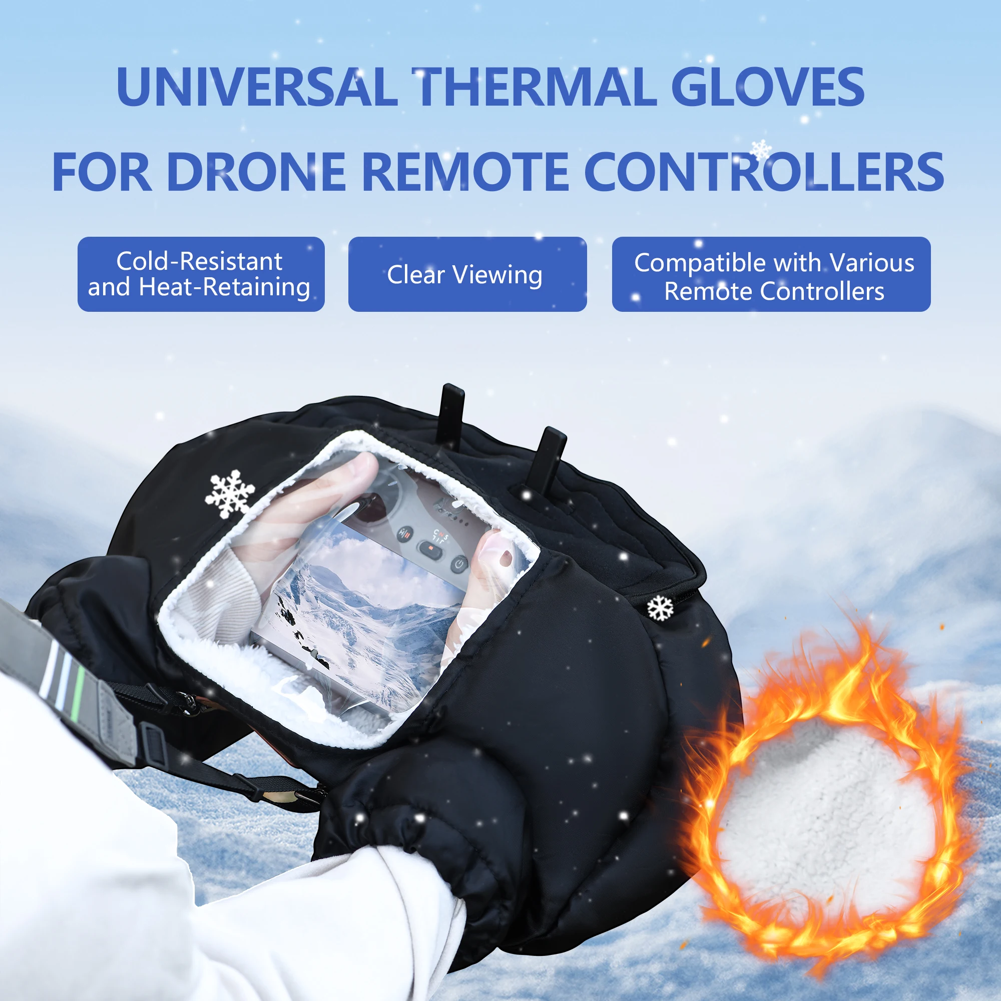 Gants d'hiver chauds pour pilo - Dji Drone Mini 4 Pro avis et prix